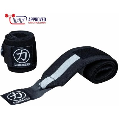 IPF Approved Bandáže na zápěstí SS Wrist wraps super heavy černá/šedá 60cm – Zboží Mobilmania