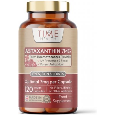 Time Health Astaxanthin Haematococcus Pluvialis 7 mg 120 kapslí – Hledejceny.cz