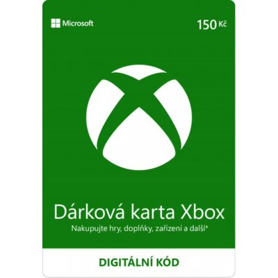 Microsoft Xbox Live Dárková karta 150 kč CZ