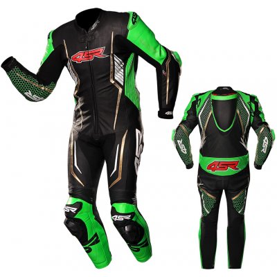 Jednodílná kombinéza 4SR Racing Monster Green AR černá/zelená | Zboží Auto