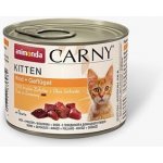 Carny Kitten drůbeží a hovězí 6 x 200 g – Hledejceny.cz