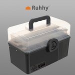 Ruhhy 24499 Organizér na léky 32 × 22,5 × 19 cm šedé – Zboží Dáma