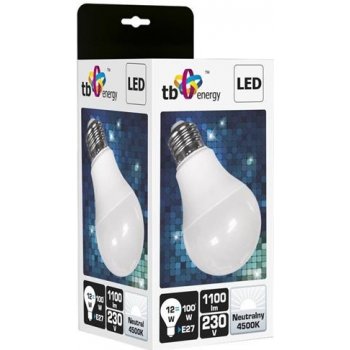 TB Energy LED žárovka E27 230V 12W,Neutrální bílá