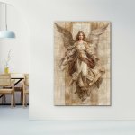 Dřevěný obraz na zeď - Anděl světla | DUBLEZ – Zboží Dáma