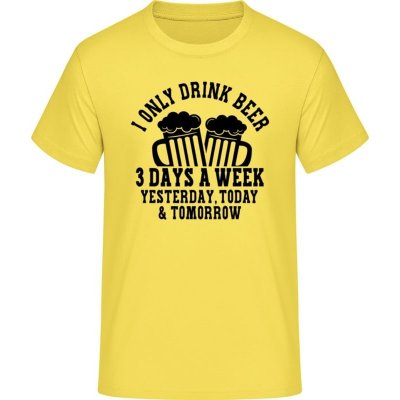 E190 tričko Pivo Piju Včera dnes a Zítra Sluneční žlutá
