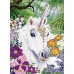 Norimpex Diamantové malování Jednorožec v květinách 30 x 40 cm – Hledejceny.cz