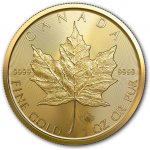 Royal Canadian Mint Maple Leaf zlatá mince 50 CAD stand 1 oz – Zboží Dáma