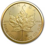 Royal Canadian Mint Maple Leaf zlatá mince 50 CAD stand 1 oz – Zboží Mobilmania