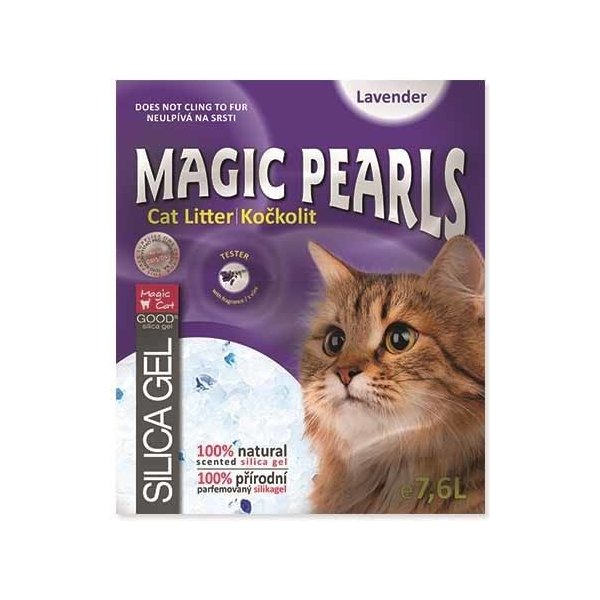 Stelivo pro kočky Magic Cat Magic Pearls Lavender 32 l