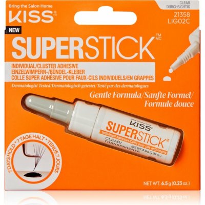 KISS Superstick Glue lepidlo na umělé řasy Clear 6.5 g – Hledejceny.cz
