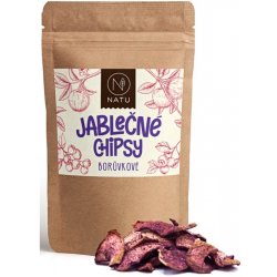 NATU Jablečné chipsy sušené ovoce příchuť Blueberry 45 g