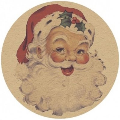 CHAKS KONFETY Vintage Santa velké 20ks
