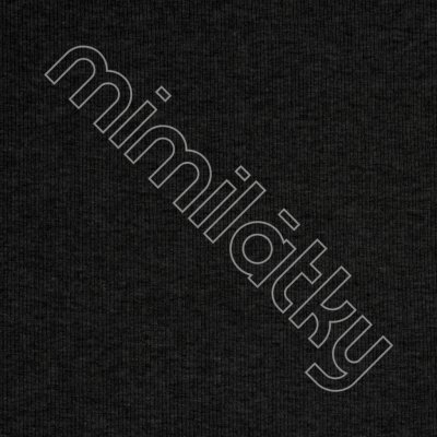 Náplet černý žebrovaný 430g – Zboží Dáma