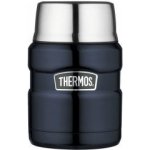 Thermos termoska se skládací lžící a šálkem tmavě modrá 470 ml – Zboží Dáma