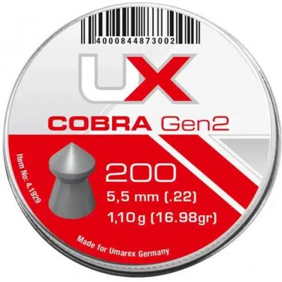 Diabolky Umarex Cobra Gen2 200 ks r. 5,5 mm – Zboží Dáma