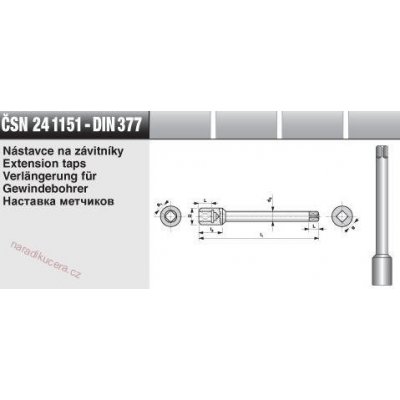Nástavec závitníků 3.55 mm M 6 – Hledejceny.cz