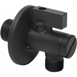 Optima černá ET906BL Rohový ventil s filtrem 1/2x3/8