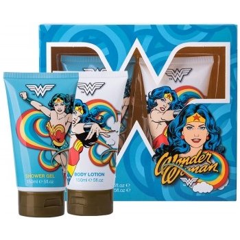 DC Comics Wonder Woman sprchový gel 150 ml + tělové mléko 150 ml dárková sada