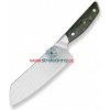 Kuchyňský nůž Dellinger Santoku nůž SANDVIK GREEN NORTHERN SUN 18,5 cm