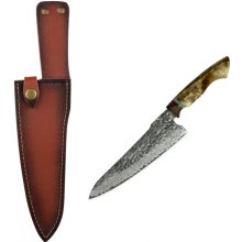 UG Grill Pouzdro na nůž Chef 20 cm Damašková ocel 67 javorové dřevo