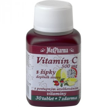 MedPharma Vitamín C 500 mg s šípky 37 tablet