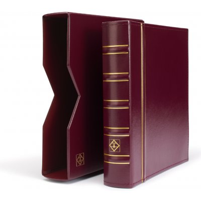 LEUCHTTURM Zásobník na mince OPTIMA CLASSIC s kazetou a s 10 listy Červená – Zboží Dáma