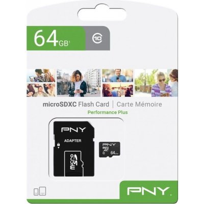 PNY MicroSDXC Class 10 64 GB P-SDU64G10PPL-GE – Hledejceny.cz