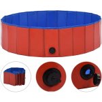 Meedo Skládací bazén pro psy PVC červený 80 x 20 cm – Hledejceny.cz