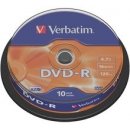 Verbatim DVD-R 4,7GB 16x, AZO, spindle, 10ks (43523)
