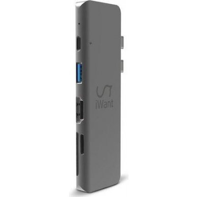 iWant USB-C 2x HDMI Multi-media HUB 9915111900057
