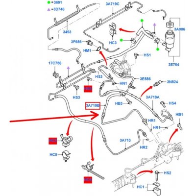 Tlaková hadice posilovače řízení (serva) Ford Focus | Zboží Auto