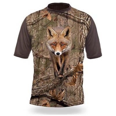 Tričko Myslivecké Liška 3D Kamufláž – Hledejceny.cz