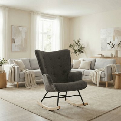 Autronic Houpací křeslo YAO šedá – Hledejceny.cz