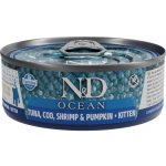 N&D Cat Ocean Kitten Tuna & Cod & Shrimp & Pumpkin 70 g – Hledejceny.cz