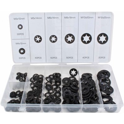 ASTA Pružné podložky "Starlock", pro šrouby M3 - M12, sada 260ks – Hledejceny.cz