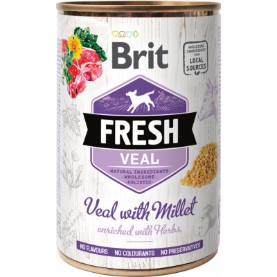 Konzerva Brit Fresh Veal with Millet 400g