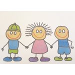 Radost v písku Šablona na pískování kamarádi A4 – Sleviste.cz