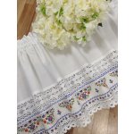 Krajková záclonka - bordura folklórní vzor - šířka 140 cm – Zboží Mobilmania