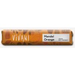 Vivani Čokoláda rýžová MANDLE - POMERANČ BIO vegan - 35 g