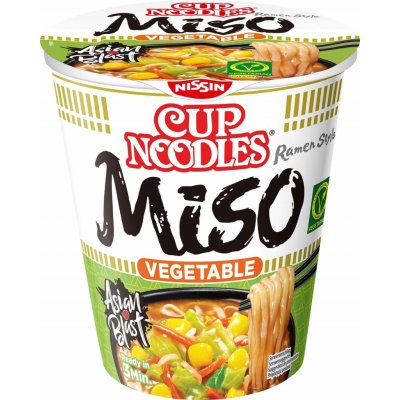 Nissin Cup Noodles Veggie Miso 67 g – Sleviste.cz