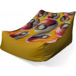 Sablio sedací vak Lounge Pokemon ball Pattern Varianta: 80x95x50 cm – Zboží Dáma