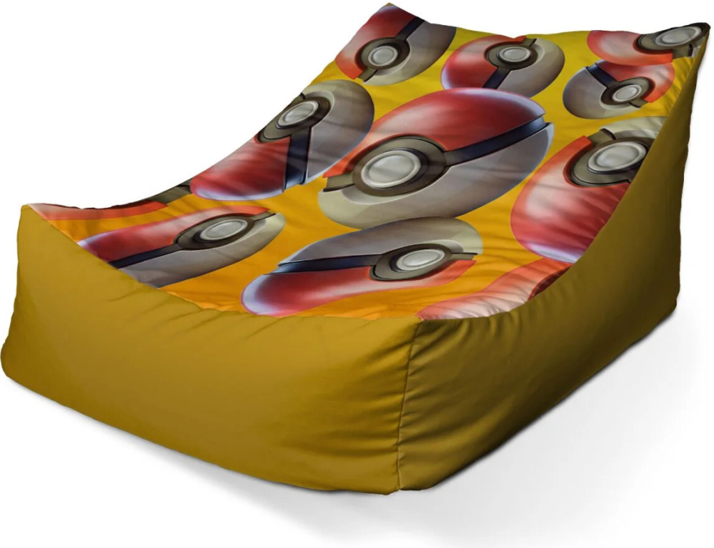 Sablio sedací vak Lounge Pokemon ball Pattern Varianta: 80x95x50 cm