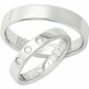 Prsteny Aumanti Snubní prsteny 173 Platina bílá