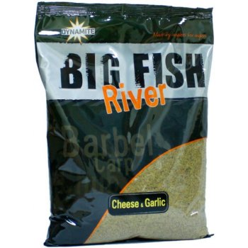 Dynamite Baits Krmítková směs Big Fish River Groundbait Cheese & Garlic 1,8kg