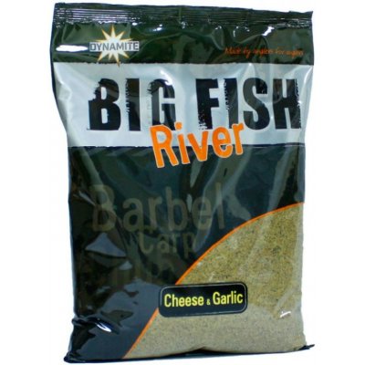 Dynamite Baits Krmítková směs Big Fish River Groundbait Cheese & Garlic 1,8kg