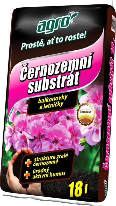 Agro CS Černozemní substrát pro balkonovky a letničky 18 l