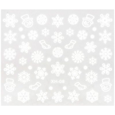 BIO NAILS Nálepka Vánoce XH 08 bílá – Hledejceny.cz