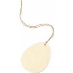 Velikonoční děrovaná vajíčka k zavěšení / domalování, barva bílá – Hledejceny.cz