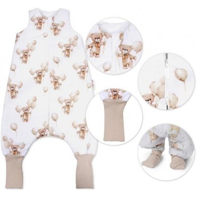 Baby Nellys Spací vak se zahrnovacími nohavičkami Teddy Ball – Hledejceny.cz