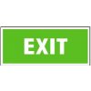 Exit | plastová cedule, 200x87mm